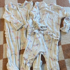 Angel Dear Kids Pajamas in Cream and Pink